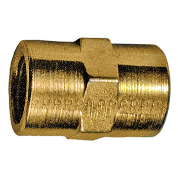 O2 1/4" Female Pipe Brass Coupling